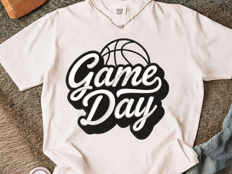Basketball Game Day Embroidery Design, Sport Embroidery Design, Machine Embroidery Design, 4 Sizes Embroidery/Applique DESIGNS DesignDestine 