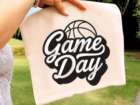 Basketball Game Day Embroidery Design, Sport Embroidery Design, Machine Embroidery Design, 4 Sizes Embroidery/Applique DESIGNS DesignDestine 