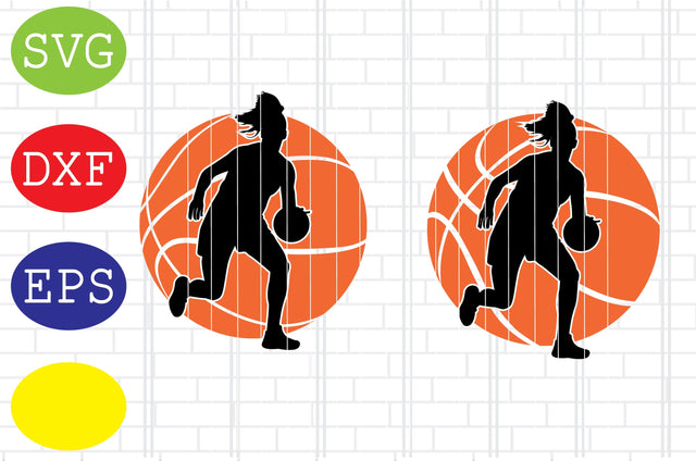 Basketball Girl svg, Basketball Clipart, Basketball Cut Files, Sport Svg, Jpg, Eps, Dxf Files SVG DigitalSvgFiles 