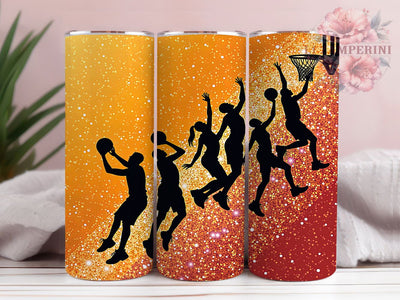 Basketball Glitter Milkyway Tumbler, Milkyway Sports Tumbler, 20oz Sublimation Wrap, Basketball Fan Gift, Sparkle Basketball Tumbler, Game Day Glitter Tumbler, Seamless Sports Wrap Sublimation Li Zamperini 