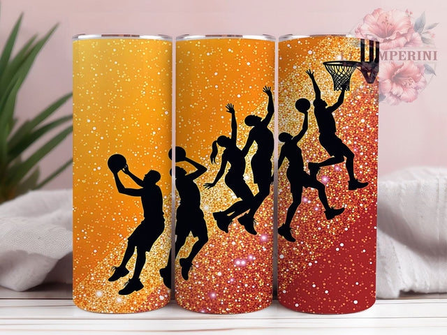 Basketball Glitter Milkyway Tumbler, Milkyway Sports Tumbler, 20oz Sublimation Wrap, Basketball Fan Gift, Sparkle Basketball Tumbler, Game Day Glitter Tumbler, Seamless Sports Wrap Sublimation Li Zamperini 