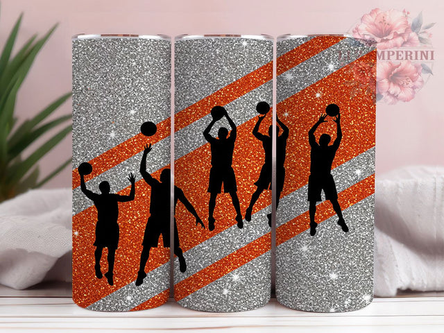 Basketball Glitter Milkyway Tumbler, Milkyway Sports Tumbler, 20oz Sublimation Wrap, Basketball Fan Gift, Sparkle Basketball Tumbler, Game Day Glitter Tumbler, Seamless Sports Wrap Sublimation Li Zamperini 