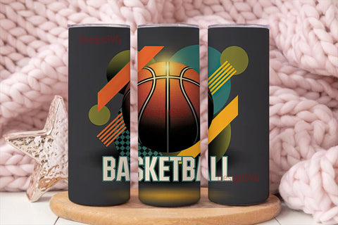 Basketball Graphic 20oz Tumbler Wrap Sublimation DesignSVG 