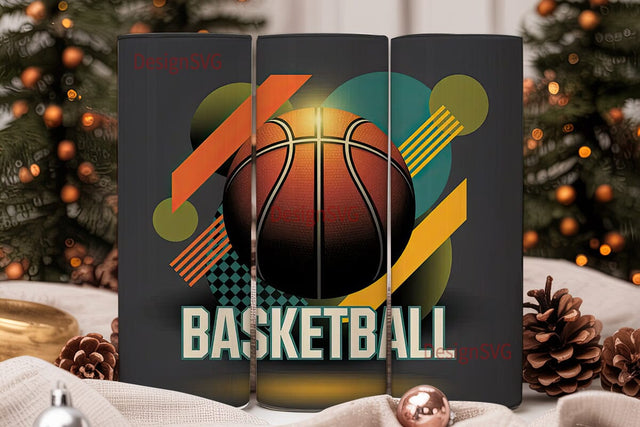 Basketball Graphic 20oz Tumbler Wrap Sublimation DesignSVG 