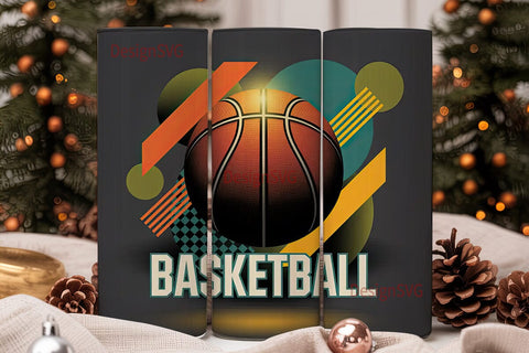 Basketball Graphic 20oz Tumbler Wrap Sublimation DesignSVG 