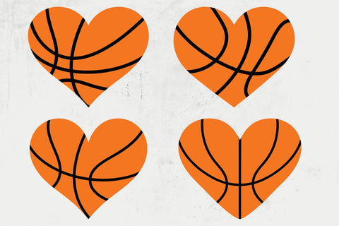 Basketball Heart SVG - Basketball Clipart - Basketball SVG - Heart svg SVG DesignDestine 