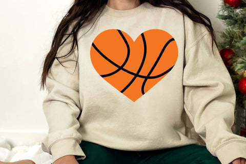 Basketball Heart SVG - Basketball Clipart - Basketball SVG - Heart svg SVG DesignDestine 