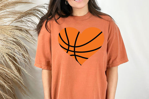 Basketball Heart SVG - Basketball Clipart - Basketball SVG - Heart svg SVG DesignDestine 