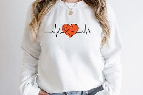 Basketball heart SVG Design SVG Designangry 