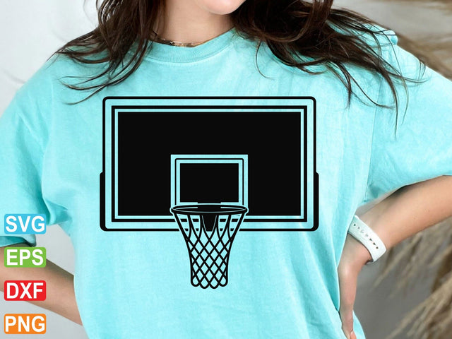Basketball Hoop SVG, Fan Shirt Cut File (Digital Download) SVG Creativeart88 