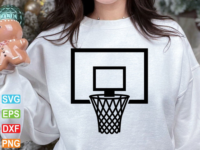 Basketball Hoop SVG, Fan Shirt Cut File (Digital Download) SVG Creativeart88 