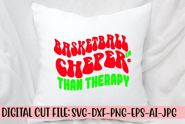 Basketball Is Cheaper Than Therapy Retro SVG SVG Syaman 