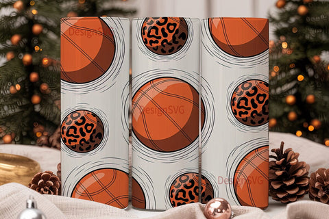 Basketball Leopard 20oz Tumbler Wrap Sublimation DesignSVG 