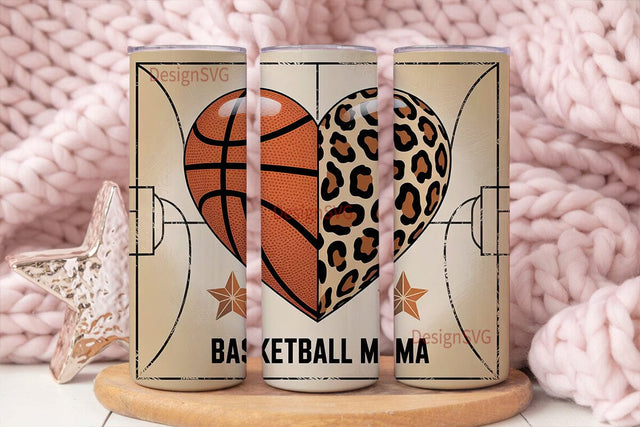 Basketball Mama 20oz Tumbler Wrap Sublimation DesignSVG 