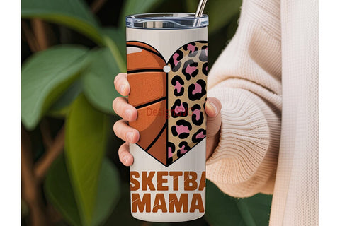 Basketball Mama 20oz Tumbler Wrap Sublimation DesignSVG 