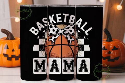 Basketball Mama 20oz Tumbler Wrap Sublimation PixelChick 