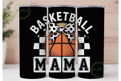 Basketball Mama 20oz Tumbler Wrap Sublimation PixelChick 