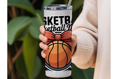 Basketball Mom 20oz Tumbler Wrap Sublimation DesignSVG 