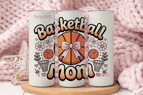 Basketball Mom 20oz Tumbler Wrap Sublimation DesignSVG 