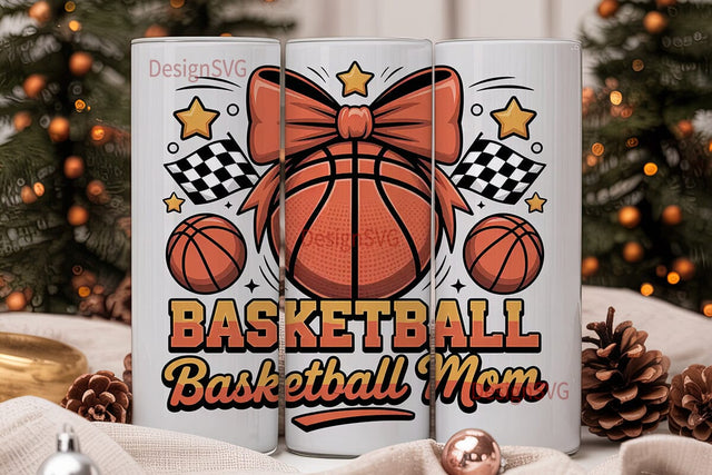 Basketball Mom 20oz Tumbler Wrap Sublimation DesignSVG 