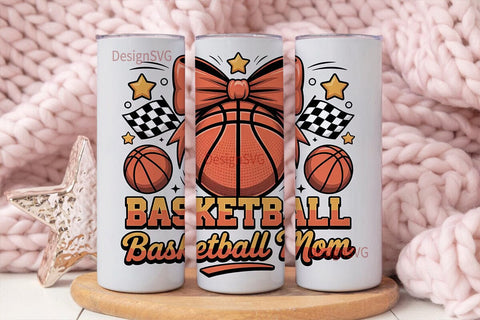 Basketball Mom 20oz Tumbler Wrap Sublimation DesignSVG 
