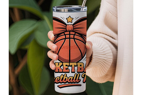 Basketball Mom 20oz Tumbler Wrap Sublimation DesignSVG 