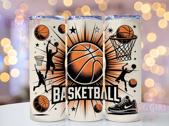 Basketball Mom Coach Game Day Tumbler Wrap, Basketball PNG, Basketball Mom Tumbler, 20oz Skinny Tumbler, Basketball Coach Gift, Game Day Tumbler, Basketball Sublimation Sublimation SvggirlplusArt 