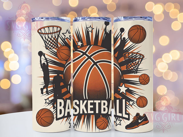 Basketball Mom Coach Game Day Tumbler Wrap, Basketball PNG, Basketball Mom Tumbler, 20oz Skinny Tumbler, Basketball Coach Gift, Game Day Tumbler, Basketball Sublimation Sublimation SvggirlplusArt 