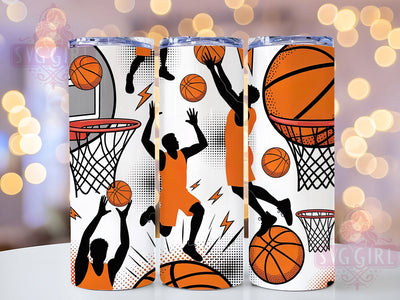 Basketball Mom Coach Tumbler Wrap, Basketball Sublimation, 20oz Skinny Tumbler, Basketball Mom Gift, Sports Tumbler Png, Basketball Coach Gift, Basketball Png Sublimation SvggirlplusArt 