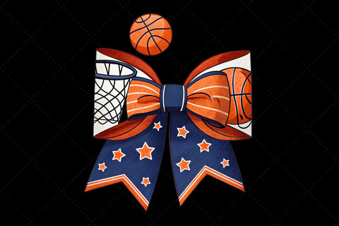 Basketball Mom Coquette Bow Clipart, basketball mom bow, coquette bow clipart, sports hoop bow, basketball cheer design, digital bow design, mom life bow, hoop spirit art, basketball bow design Sublimation FloridPrintables 