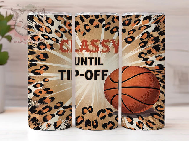 Basketball Mom Court Side Tumbler Wrap, Sports Quote Design, Basketball Gift, Female Basketball Fan, Court Side Style, Basketball Season Cup, Sports Mom Drinkware Sublimation Lara' s Designs 