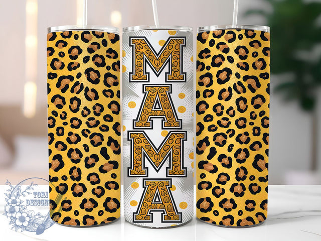 Basketball Mom Leopard 20oz Tumbler, Glitter Tumbler Wrap, Leopard Print Tumbler, Sport Tumbler Design, 20oz Tumbler Wrap, Gold Glitter Tumbler, Basketball Mom Sublimation Sublimation ToriDesigns 