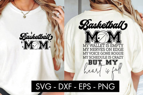 Basketball Mom My Wallet Is Empty SVG Cut File PNG SVG Freeling Design House 