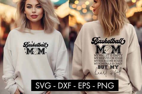Basketball Mom My Wallet Is Empty SVG Cut File PNG SVG Freeling Design House 