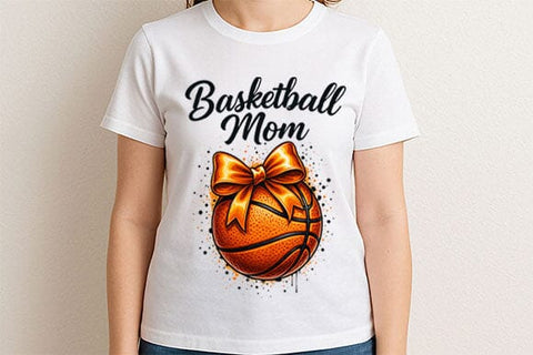 Basketball Mom PNG Sports Mom Sublimation Design Basketball Shirt Graphic SVG BillahCrafts 