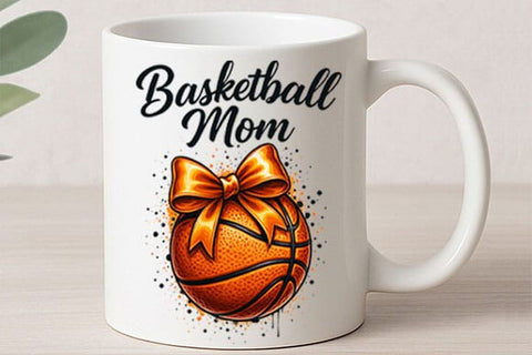 Basketball Mom PNG Sports Mom Sublimation Design Basketball Shirt Graphic SVG BillahCrafts 