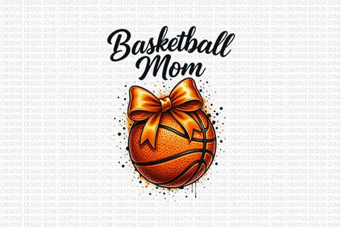 Basketball Mom PNG Sports Mom Sublimation Design Basketball Shirt Graphic SVG BillahCrafts 
