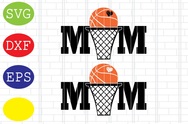 Basketball Mom Svg, Basketball Clipart, Basketball Cut Files, Sport Svg, Jpg, Eps, Dxf Files SVG DigitalSvgFiles 