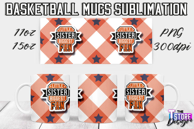 Basketball Mug Sublimation | 11 oz 15 oz Mug | PNG File | Sport Design Sublimation The T Store Design 
