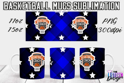 Basketball Mug Sublimation | 11 oz 15 oz Mug | PNG File | Sport Design Sublimation The T Store Design 
