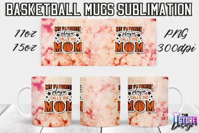 Basketball Mug Sublimation | 11 oz 15 oz Mug | PNG File | Sport Design Sublimation The T Store Design 