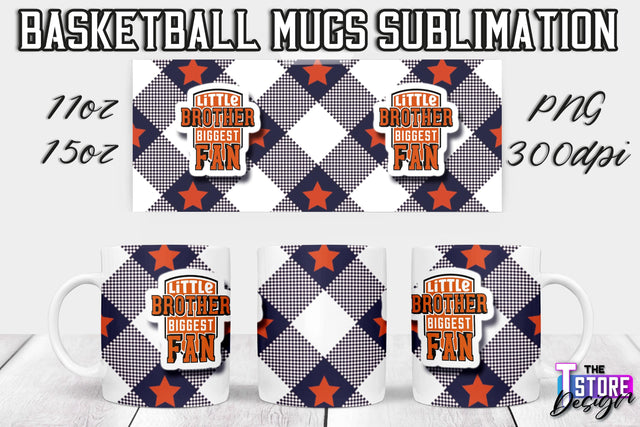 Basketball Mug Sublimation | 11 oz 15 oz Mug | PNG File | Sport Design Sublimation The T Store Design 