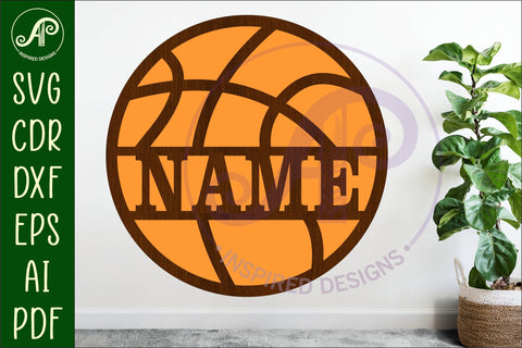 Basketball name wall art sign, SVG personalized SVG APInspireddesigns 
