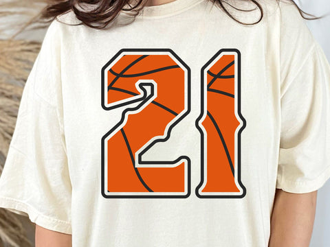 Basketball Numbers SVG File, Custom Basketball Numbers SVG for Cricut Silhouette, Sport Svg SVG DesignDestine 