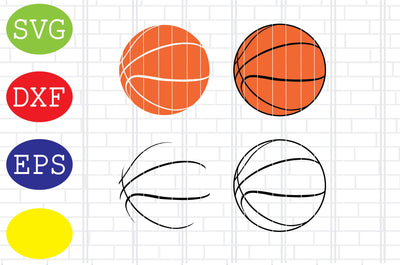 Basketball Outline Svg, Basketball Clipart, Basketball Cut Files, Sport Svg, Jpg, Eps, Dxf Files SVG DigitalSvgFiles 