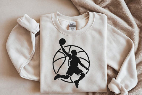 Basketball Player Ball Contour, Svg, Dxf, Eps Vector Files for Silhouette SVG DesignDestine 