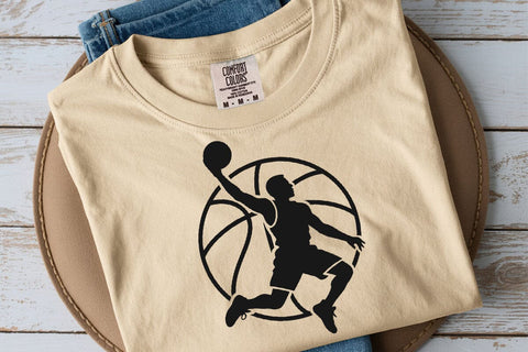 Basketball Player Ball Contour, Svg, Dxf, Eps Vector Files for Silhouette SVG DesignDestine 