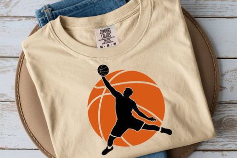 Basketball Player Dunk SVG Vector Files for Cricut, Silhouette SVG DesignDestine 