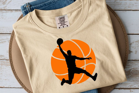 Basketball Player Dunk SVG Vector Files for Cricut, Silhouette SVG DesignDestine 
