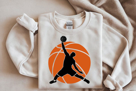 Basketball Player Dunk SVG Vector Files for Cricut, Silhouette SVG DesignDestine 
